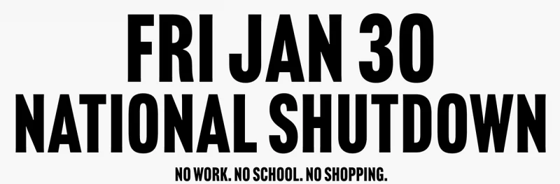 National Shutdown January 30, 2026