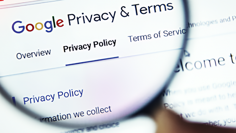 Magnifying Glass + Google Privacy