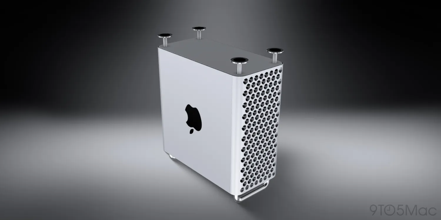 Upside down Mac Pro to signifying the discontinuing of the product line by Apple