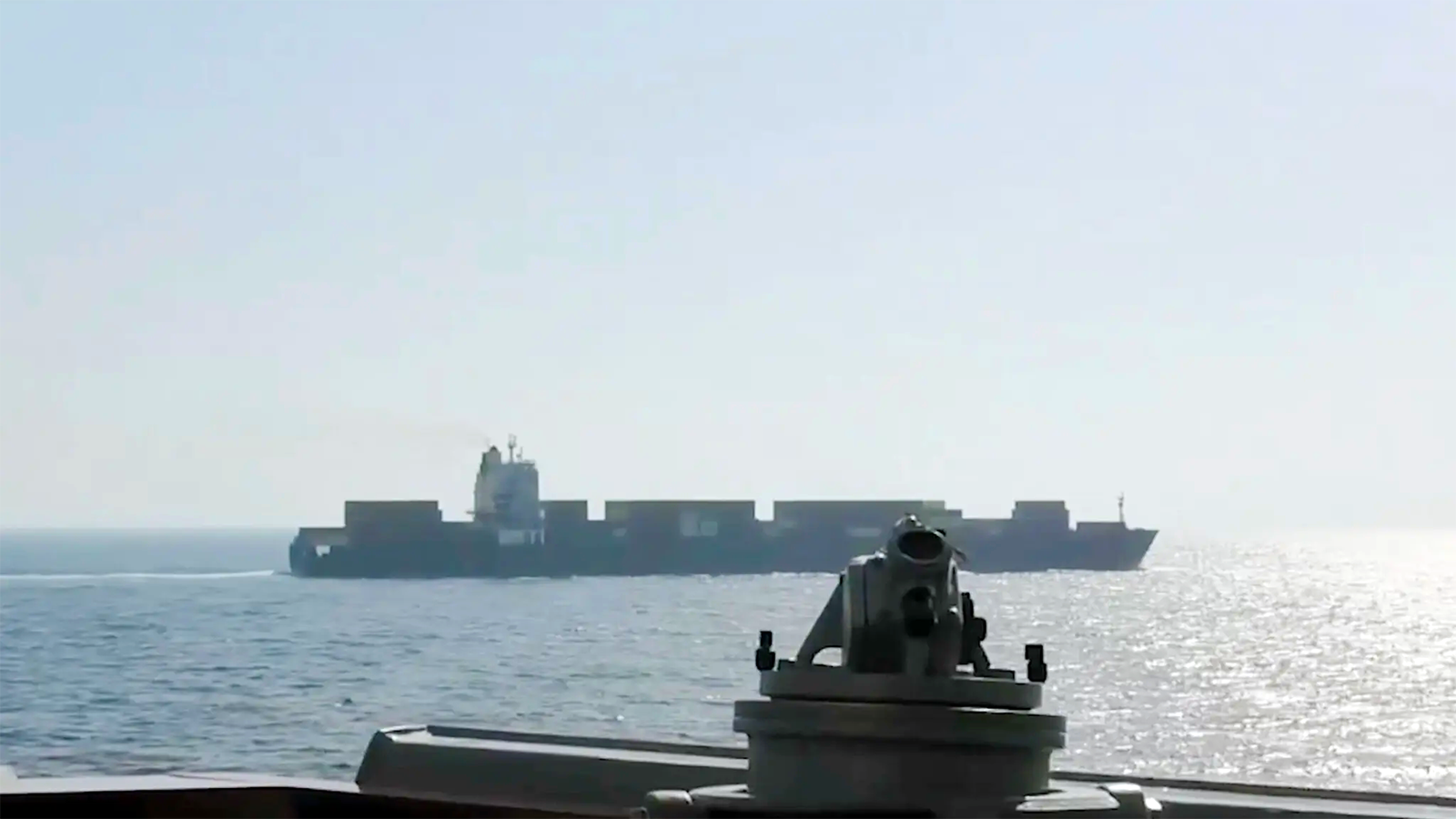 US military warning Iranian cargo ship Touska