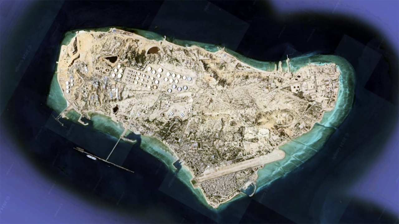 Satellite image of Kharg Island